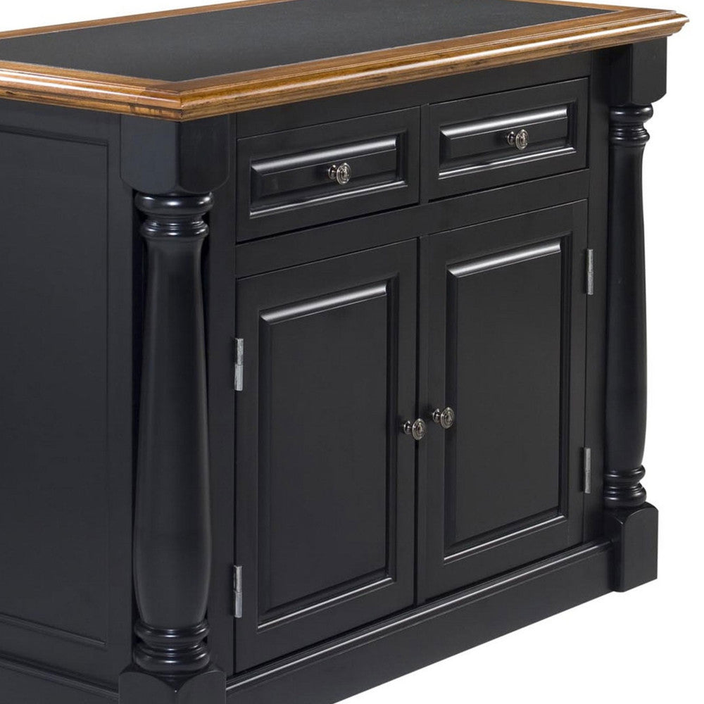 Monarch Kitchen Island - Black - 5000000100