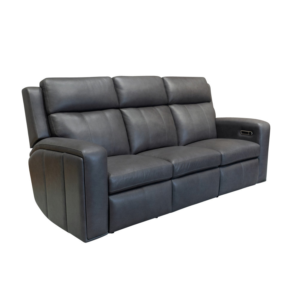 Wyatt Power Reclining Sofa with Power Headrests & Lumbar - Leather 705-02