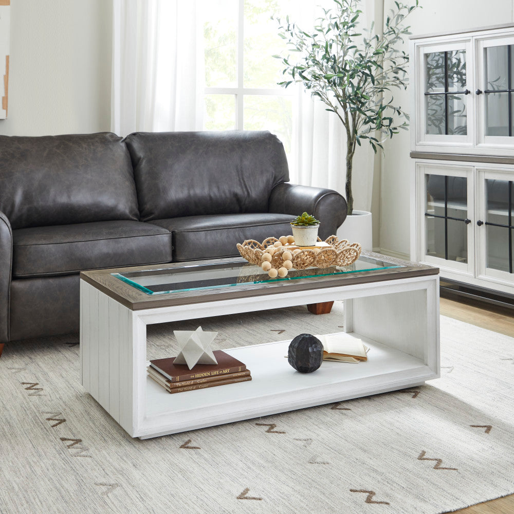 Melody Rectangular Coffee Table with Casters - Default Title