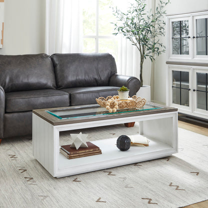 Melody Rectangular Coffee Table with Casters - Default Title