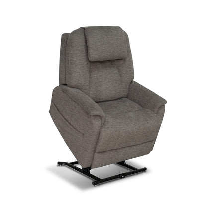 Zecliner Model 3+ Petite Power Lift Recliner with Power Headrest, Lumbar, Heat & Massage - Fabric 358-04
