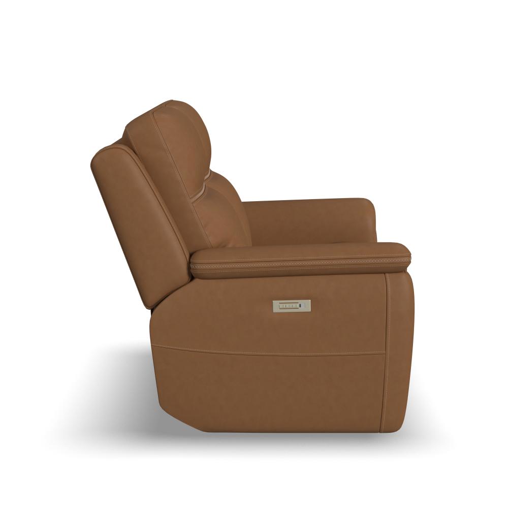Sawyer Power Reclining Loveseat w/ Pwr Headrests, Lumbar - Leather 727-73