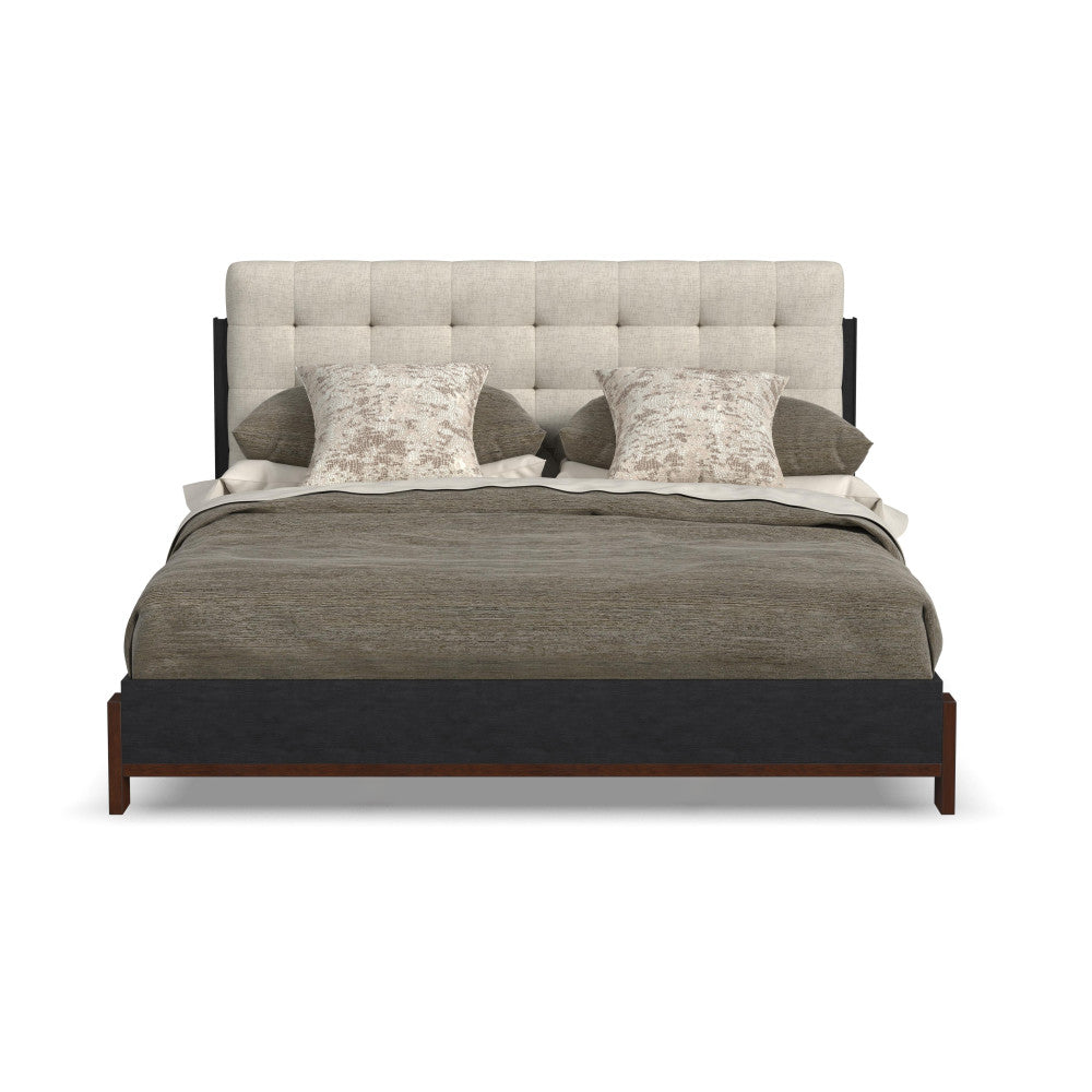Waterfall Queen Upholstered Bed - Default Title