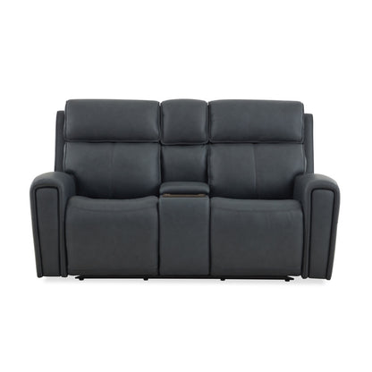 Warren Power Reclining Loveseat with Console, Power Headrest & Lumbar - Default Title