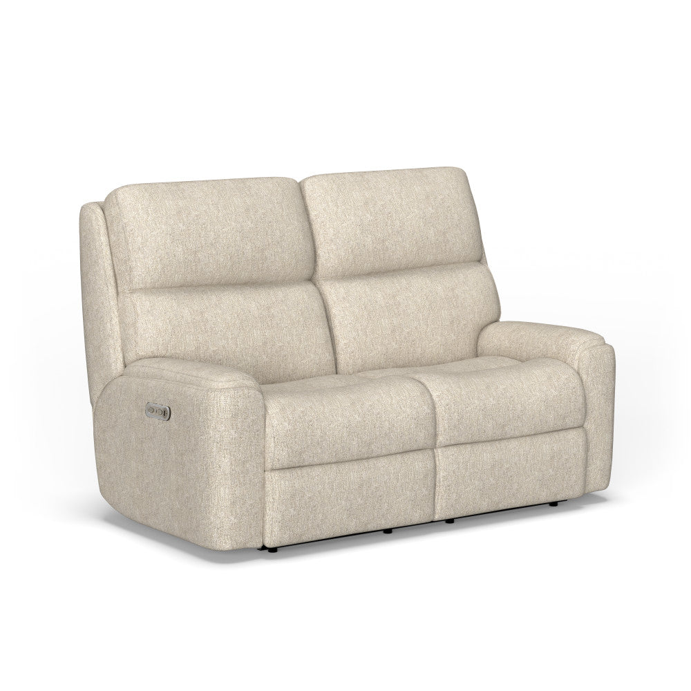 Rio Power Reclining Loveseat with Power Headrests - Fabric 147-11