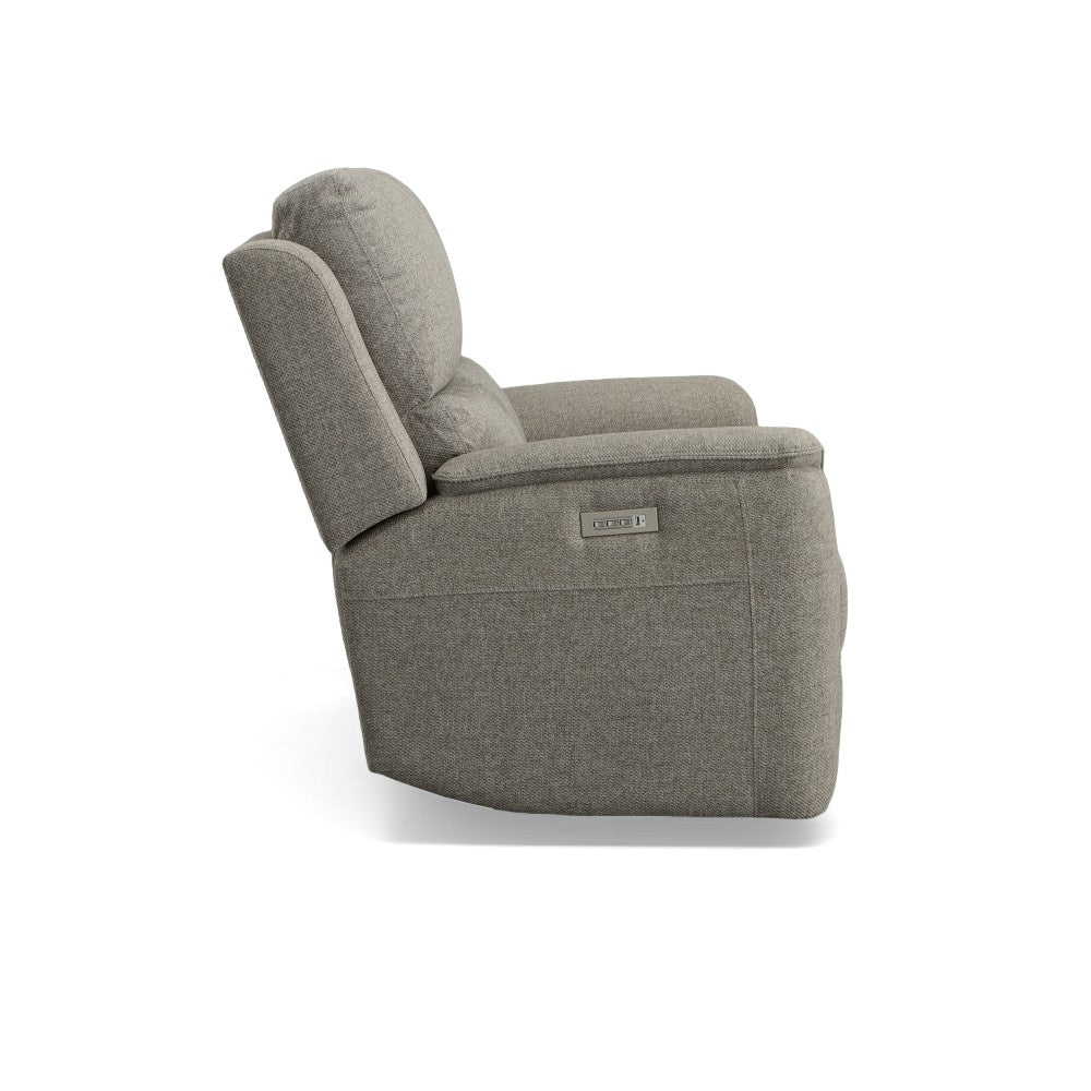 Henry Power Reclining Loveseat with Power Headrests & Lumbar - Fabric 425-01