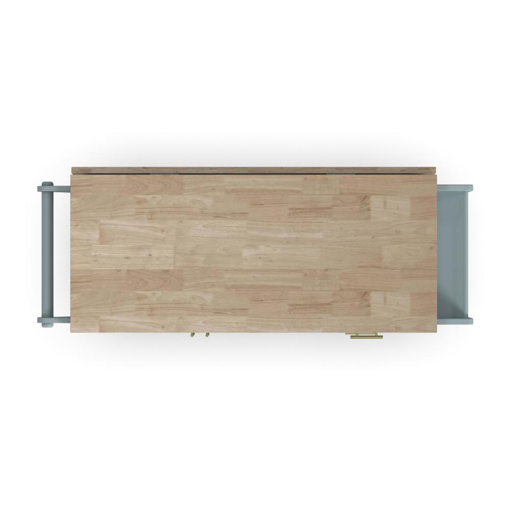 Dolly Madison Drop Leaf Kitchen Cart - Blue - 5000003834