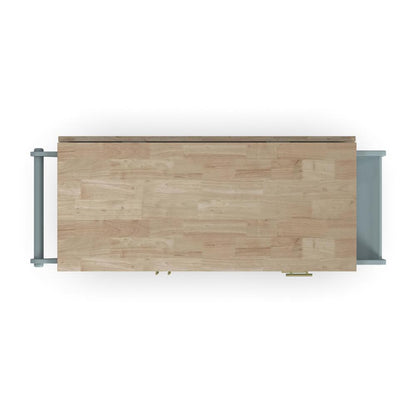 Dolly Madison Drop Leaf Kitchen Cart - Blue - 5000003834