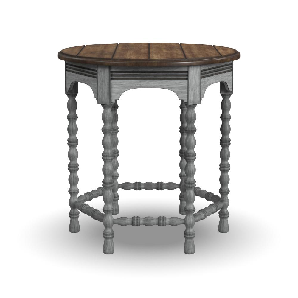 Plymouth End Table - Gray, Brown