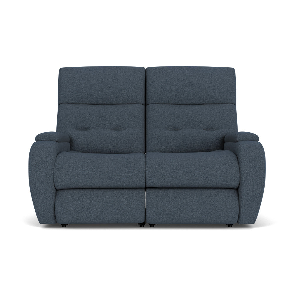 Strait Power Reclining Loveseat with Power Headrests - Fabric 634-40