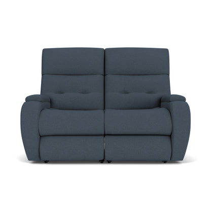Strait Power Reclining Loveseat with Power Headrests - Fabric 634-40