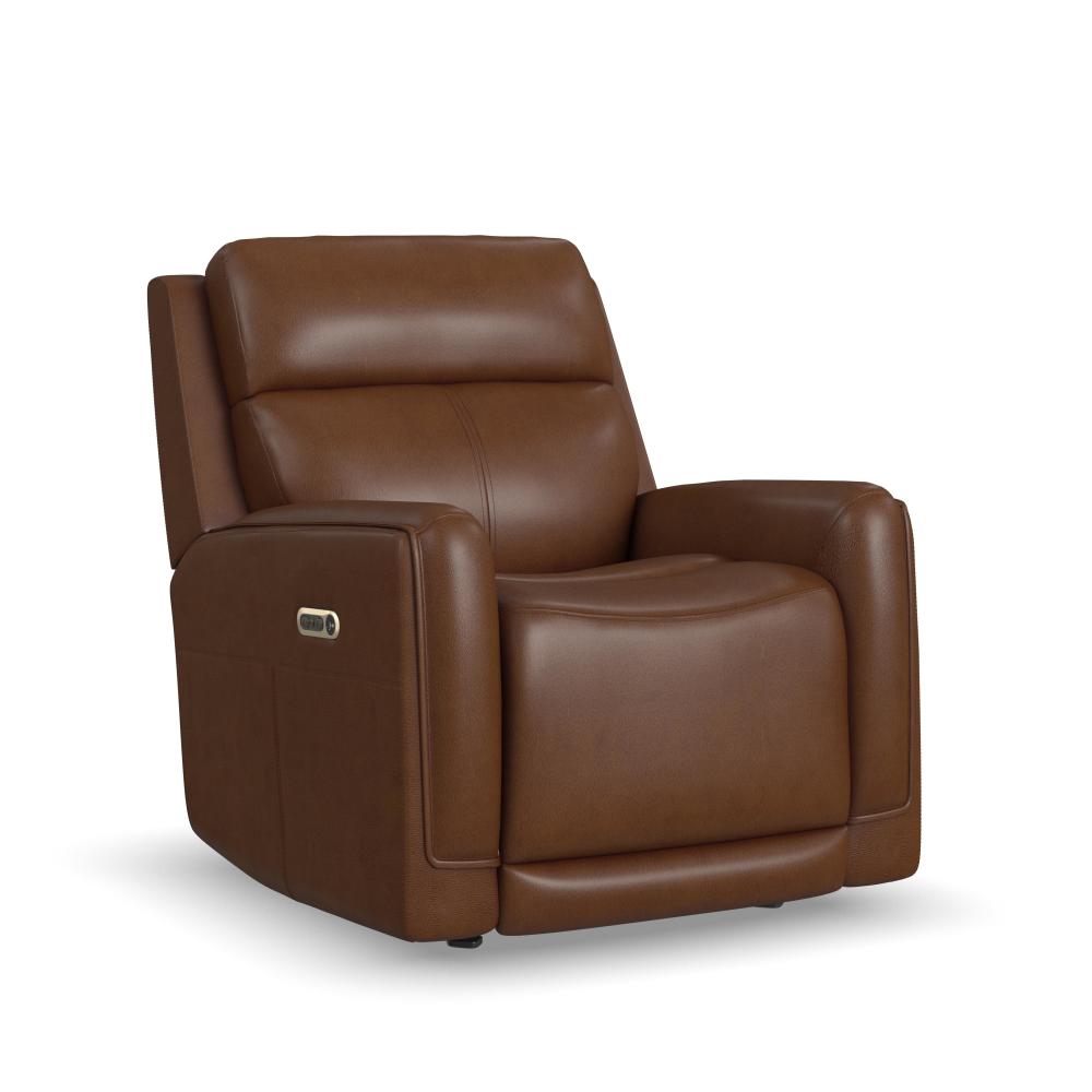 Alister Power Gliding Recliner with Power Headrest and Lumbar - Leather 734-72