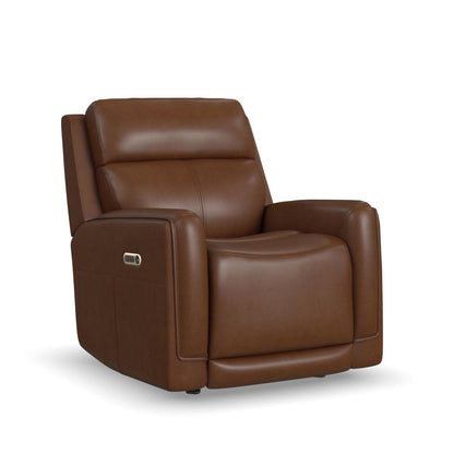 Alister Power Gliding Recliner with Power Headrest and Lumbar - Leather 734-72
