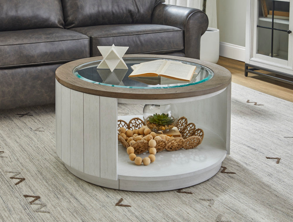 Melody Round Coffee Table with Casters - Default Title