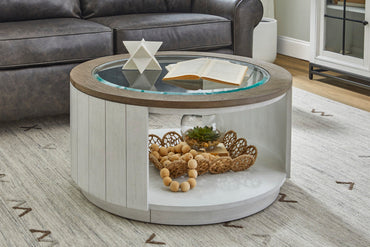 Melody Round Coffee Table with Casters - Default Title