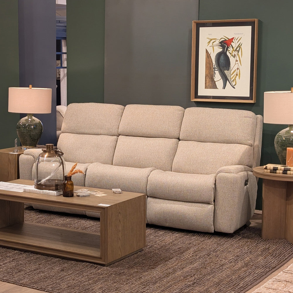 Rio Power Reclining Sofa with Power Headrests - Fabric 061-72