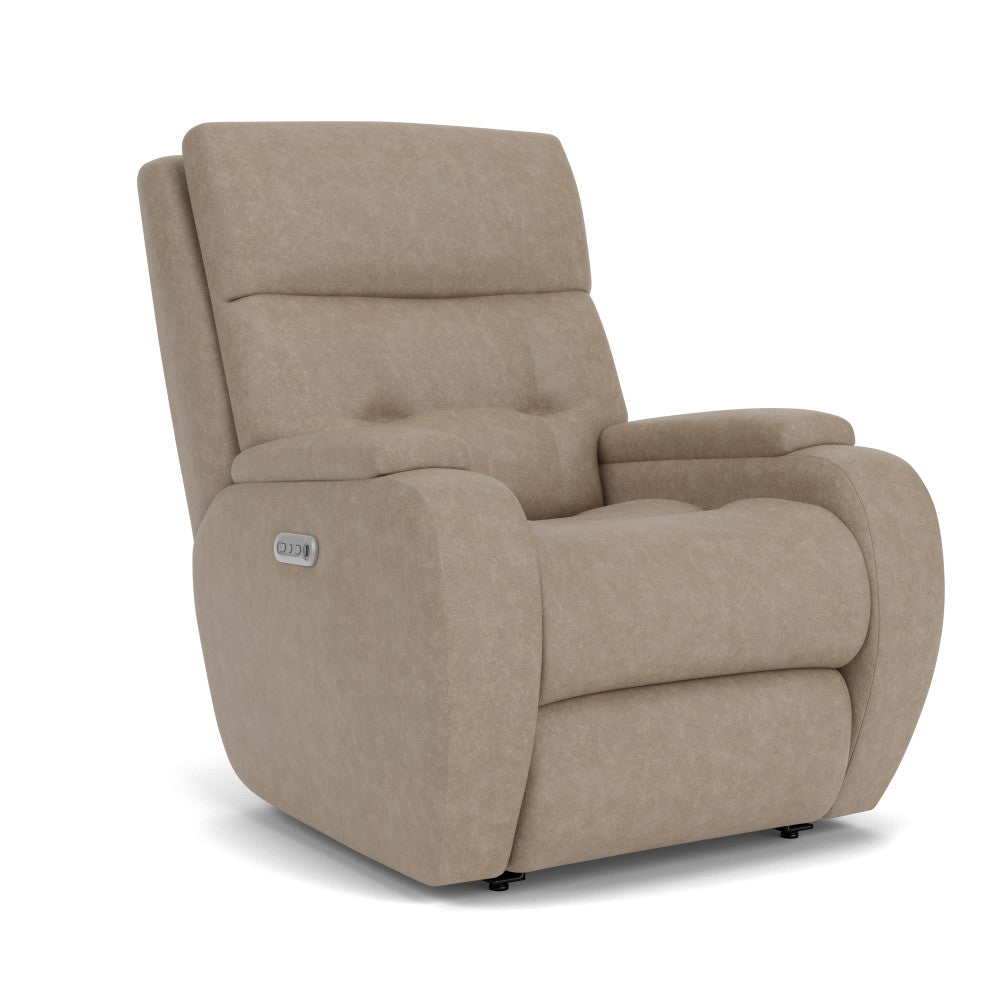 Strait Power Recliner with Power Headrest - Fabric 119-70