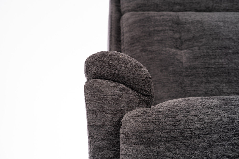 Sophisticated Power Swivel Gliding Recliner with Power Headrest & Lumbar - Fabric 410-02