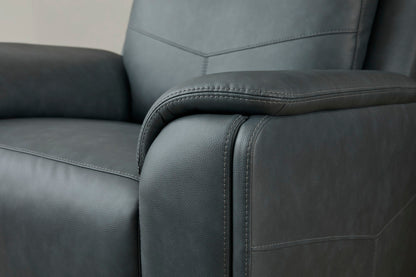 Vernon Power Swivel Gliding Recliner with Power Headrest, Lumbar, Heat & Massage - Green