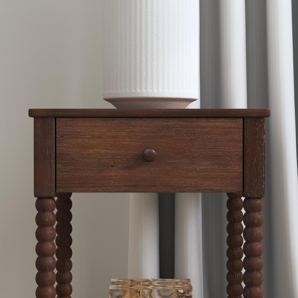 Spindle Nightstand - Brown