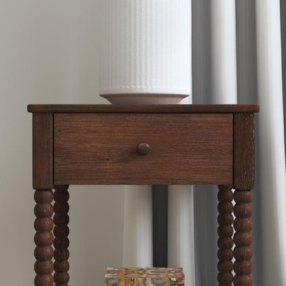 Spindle Nightstand - Brown