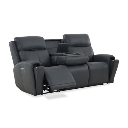 Warren Power Reclining Sofa with Console, Power Headrest & Lumbar - Default Title