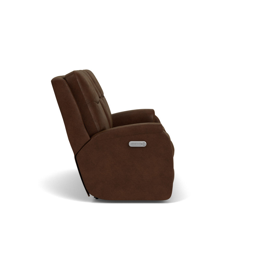 Penn Power Reclining Loveseat with Console & Power Headrests & Lumbar - Default Title