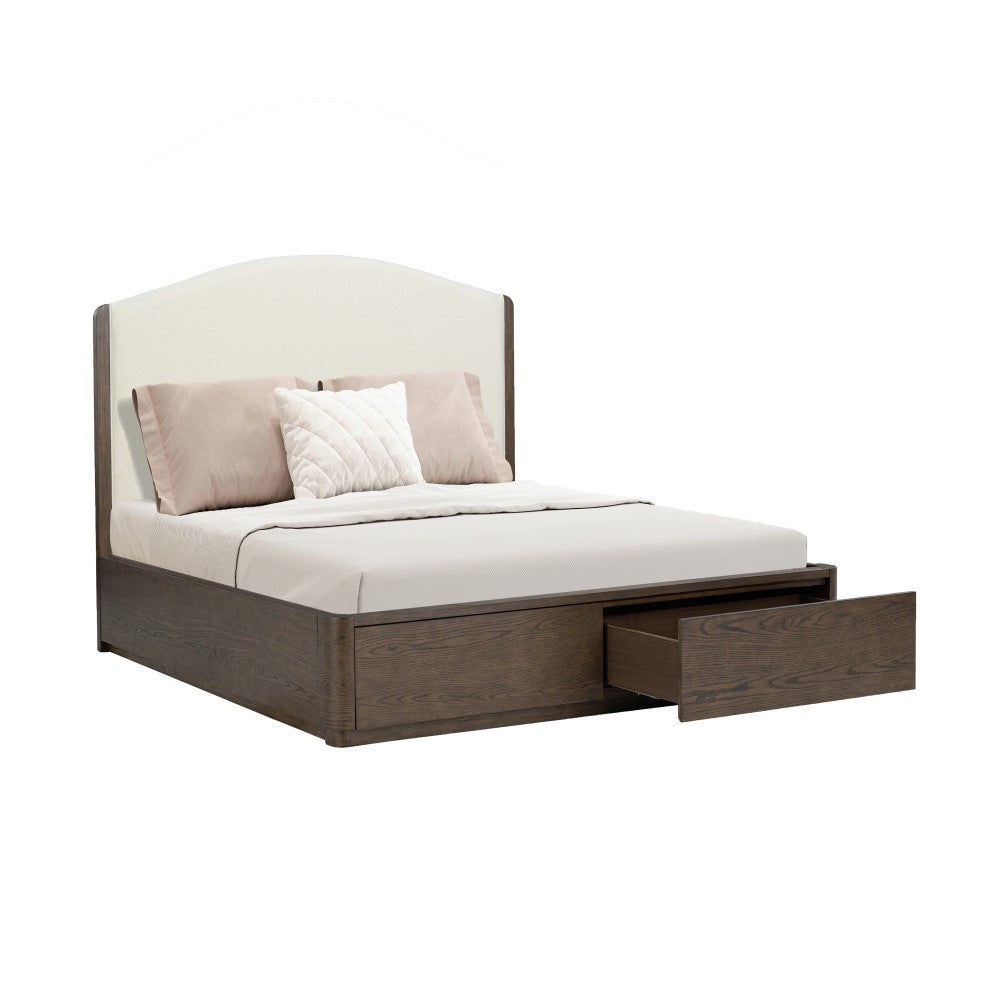 Athens Queen Upholstered Storage Bed - Default Title