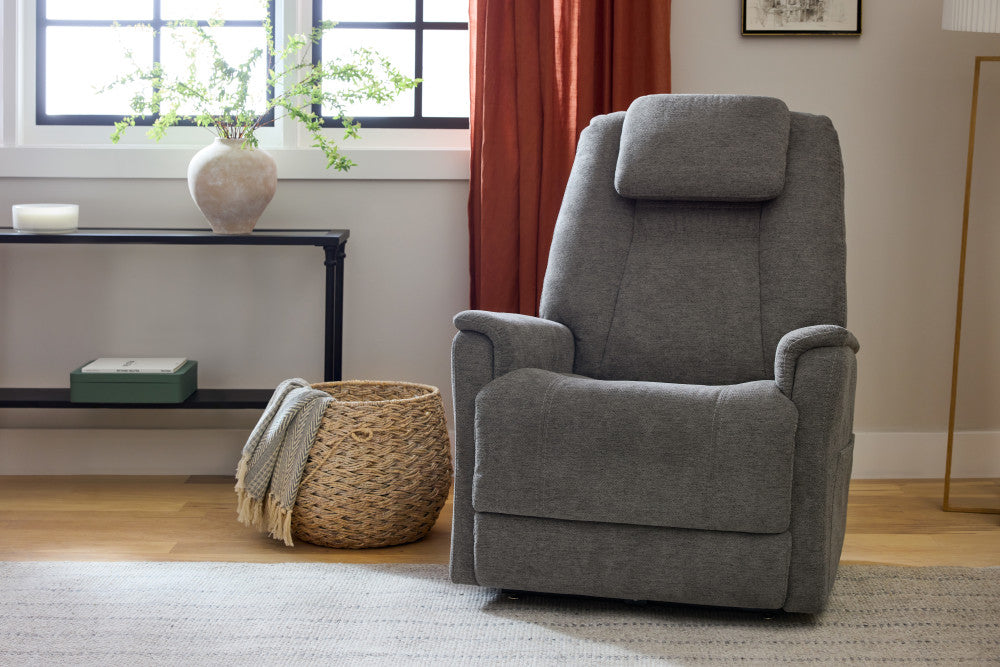 Zecliner Model 3+ Power Rocking Sleep Recliner with Power Headrest, Lumbar, Heat & Massage - Fabric 358-04