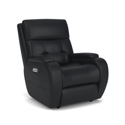 Strait Power Recliner with Power Headrest - Leather 653-80