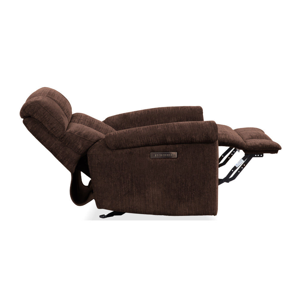 Classic Power Gliding Recliner with Power Headrest & Lumbar - Fabric 410-70