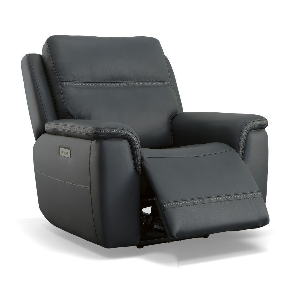 Sawyer Power Recliner with Power Headrest & Lumbar - Leather 009-42