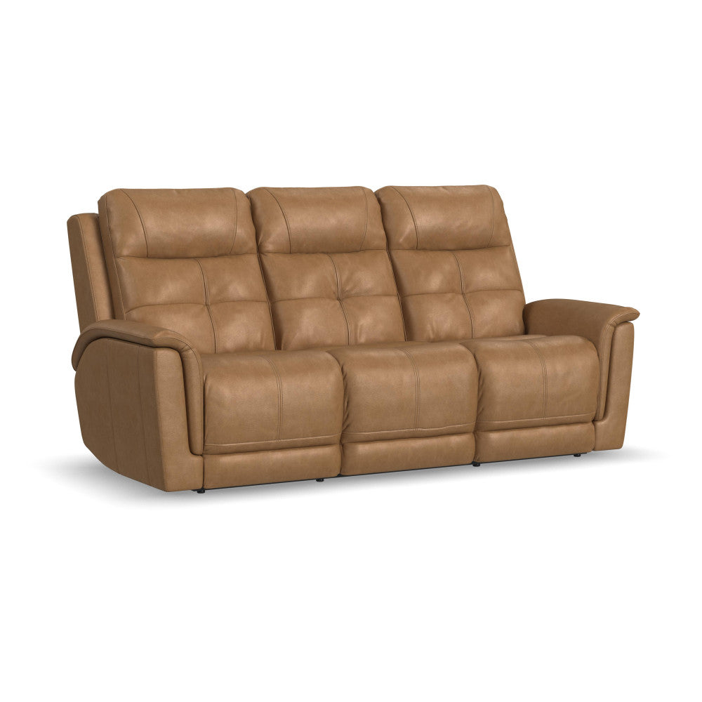 Ranger Power Reclining Sofa with Console, Power Headrest, Lumbar, Heat & Massage - Leather 439-72