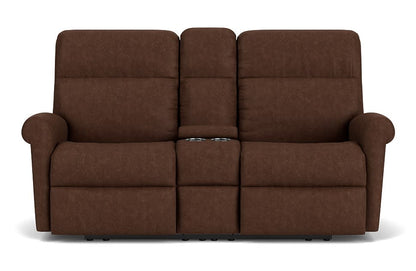 Davis Reclining Loveseat with Console - Default Title