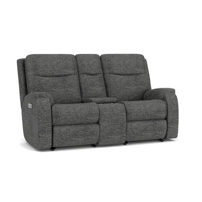 Penn Power Reclining Loveseat with Console & Power Headrests & Lumbar - Default Title
