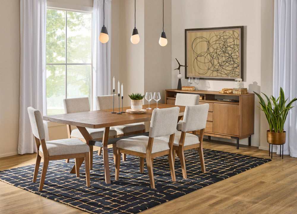 Millwork Rectangular Dining Table - Default Title