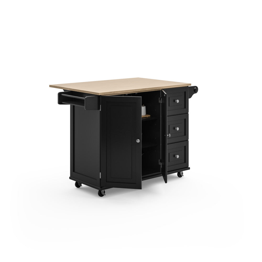 Dolly Madison Kitchen Cart - Black