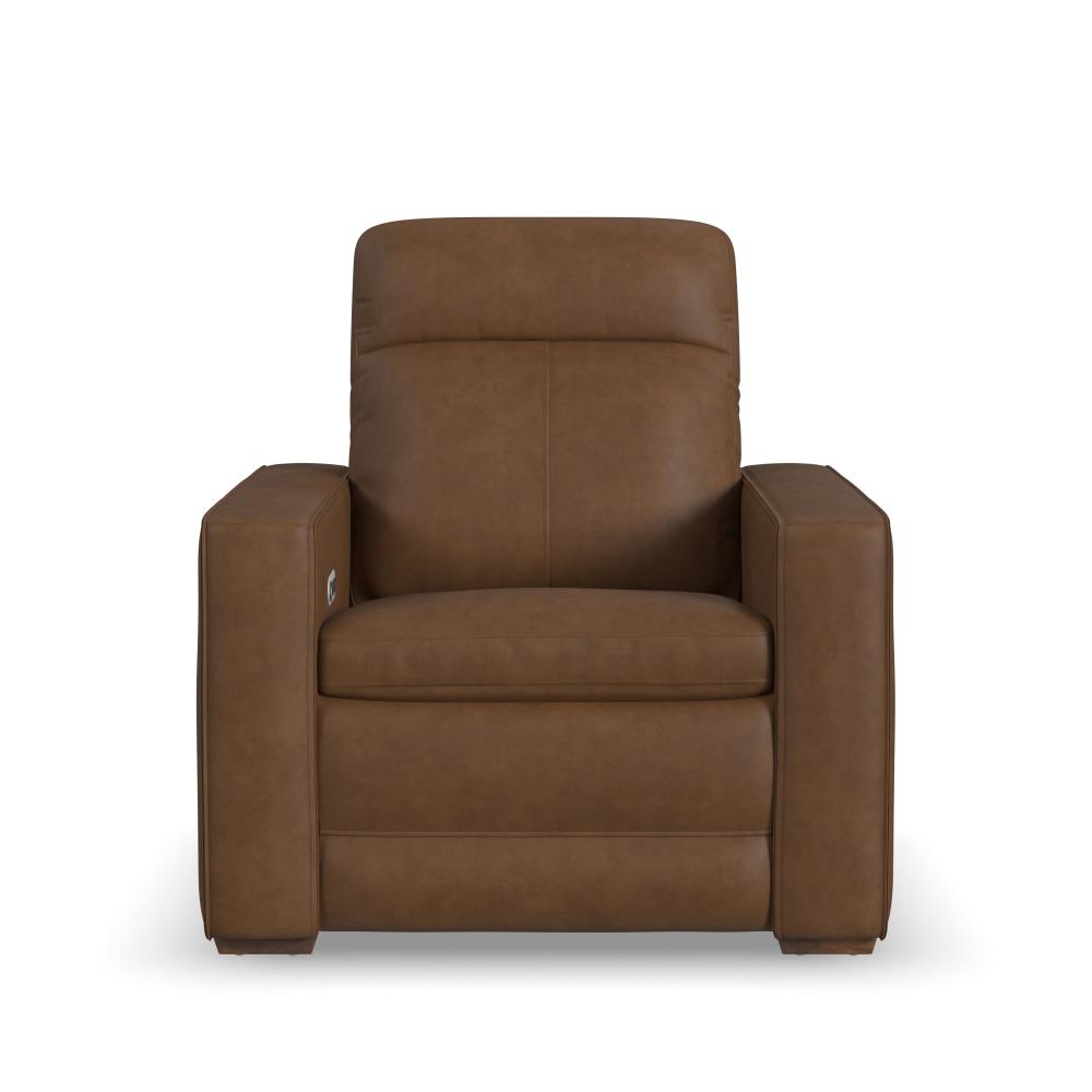 Dutch Power Recliner with Power Headrest & Lumbar - Brown