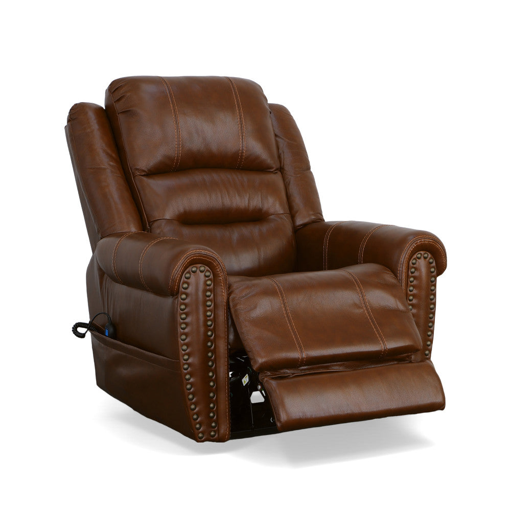 Oscar Power Lift Recliner with Right-Hand Control & Power Headrest - Leather 375-72
