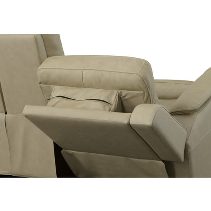 Henry Power Reclining Loveseat with Console & Power Headrests & Lumbar - Leather 946-80