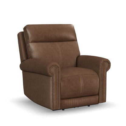 Alexander Power Recliner with Power Headrest & Lumbar - Leather 706-71