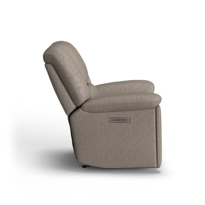 Plush Power Gliding Recliner with Power Headrest & Lumbar - Leather 654-01