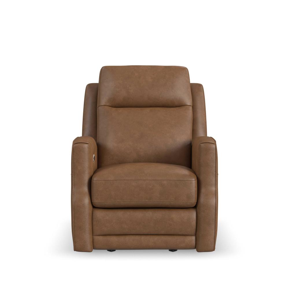 Maxwell Power Gliding Recliner with Power Headrest and Lumbar - Brown
