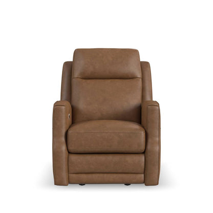 Maxwell Power Gliding Recliner with Power Headrest and Lumbar - Brown