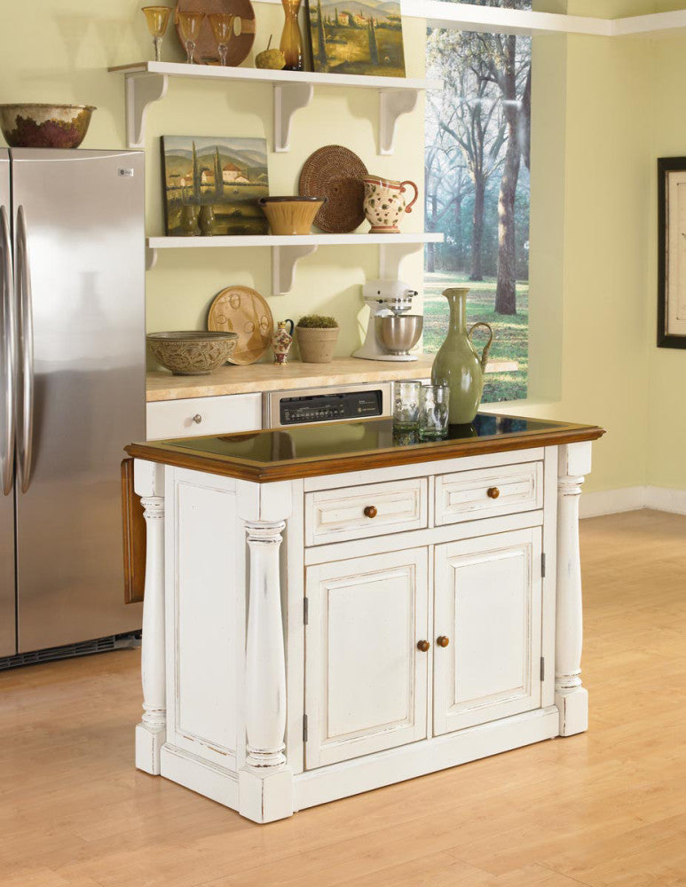 Monarch Kitchen Island - Off-White - 5000000126