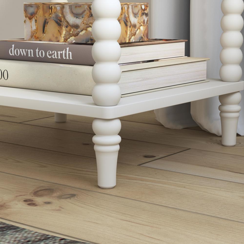 Spindle Nightstand - White