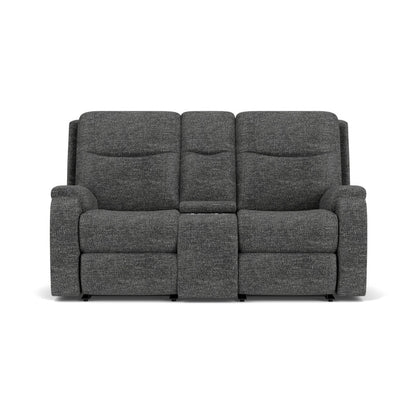 Penn Power Reclining Loveseat with Console & Power Headrests & Lumbar - Default Title