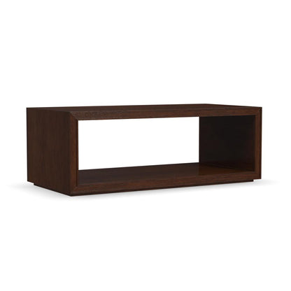 Waterfall Rectangular Coffee Table with Casters - Brown - 5000007677