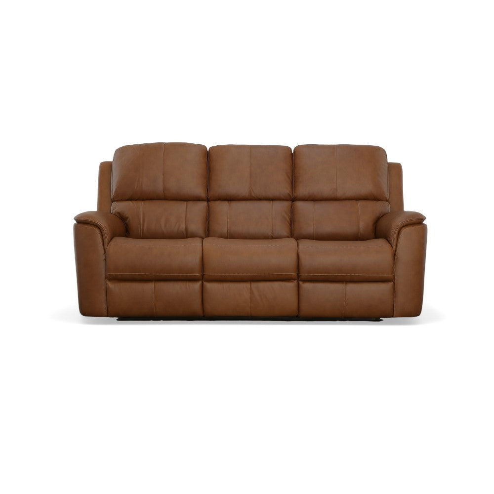Henry Power Reclining Sofa with Power Headrests & Lumbar - Leather 946-72