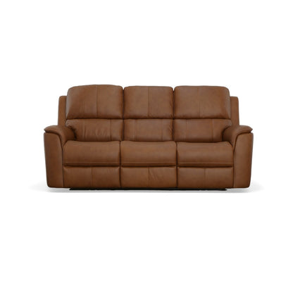 Henry Power Reclining Sofa with Power Headrests & Lumbar - Leather 946-72
